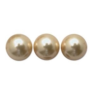 Swarovski Crystal 3mm Round Pearl Bead 5810 - Gold - Pearlescent Finish | Faux Pearls