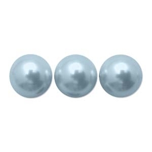 Swarovski Crystal 3mm Round Pearl Bead 5810 - Light Blue - Pearlescent Finish | Faux Pearls
