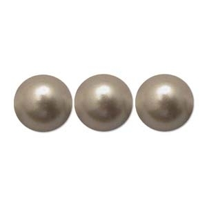 Swarovski Crystal 3mm Round Pearl Bead 5810 - Powder Almond - Pearlescent Finish | Faux Pearls