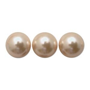 Swarovski Crystal 3mm Round Pearl Bead 5810 - Peach - Pearlescent Finish | Faux Pearls