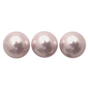Swarovski Crystal 3mm Round Pearl Bead 5810 - Powder Rose - Pearlescent Finish | Faux Glass Pearls