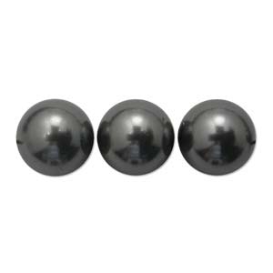 Swarovski Crystal 6mm Round Pearl 5810 - Dark Grey - Pearlescent Finish | Faux Glass Pearls