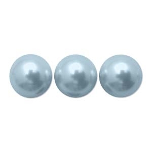 Swarovski Crystal 8mm Round Pearl Bead 5810 - Light Blue - Pearlescent Finish