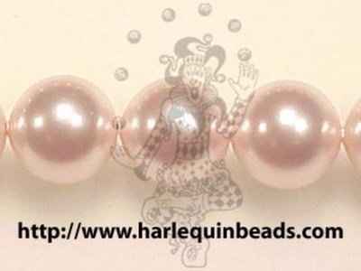 Swarovski Crystal 8mm Round Pearl Bead 5810 - Rosaline - Pale Pink - Pearlescent Finish