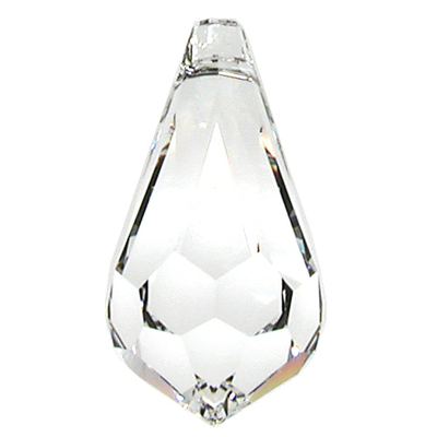 Swarovski Crystal 11x5mm Teardrop Pendant 6000 - Crystal - Clear - Transparent Finish