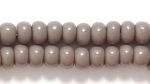 Czech Pony Glass Seed Bead Size 6 - Grey - Opaque Finish