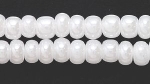 Czech Pony Glass Seed Bead Size 6 - Chalk White - Opaque Finish