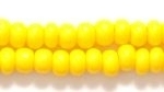 Czech Pony Glass Seed Bead Size 6 - Dark Yellow - Opaque Finish