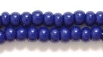 Czech Pony Glass Seed Bead Size 6 - Navy Blue - Opaque Finish