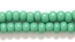 Czech Pony Glass Seed Bead Size 6 - Green - Opaque Finish