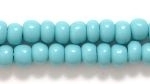 Czech Pony Glass Seed Bead Size 6 - Turquoise Green - Opaque Finish