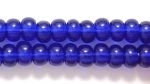 Czech Pony Glass Seed Bead Size 6 - Cobalt - Transparent Finish