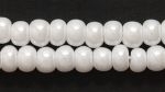 Czech Pony Glass Seed Bead Size 6 - White - Opaque Luster Finish