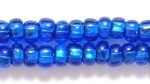 Czech Pony Glass Seed Bead Size 6 - Capri Blue - Silver Lined