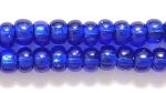 Czech Pony Glass Seed Bead Size 6 - Cobalt Blue - Silver Lined