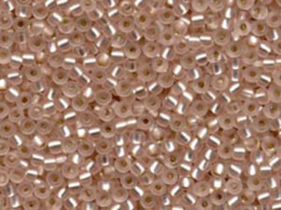 Japanese Miyuki Glass Seed Bead Size 8 - Light Blush - Silver Lined Matte Finish