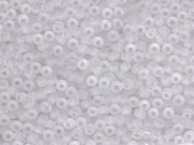 Japanese Miyuki Glass Seed Bead Size 8 - Crystal - Transparent Matte Finish
