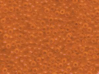 Japanese Miyuki Glass Seed Bead Size 8 - Orange - Transparent Matte Finish