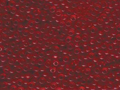 Japanese Miyuki Glass Seed Bead Size 8 - Ruby - Transparent Finish