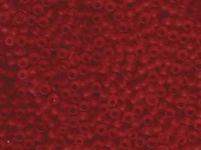 Japanese Miyuki Glass Seed Bead Size 8 - Ruby - Transparent Matte Finish