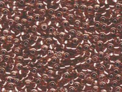 Japanese Miyuki Glass Seed Bead Size 8 - Crystal with Copper - Color Lined