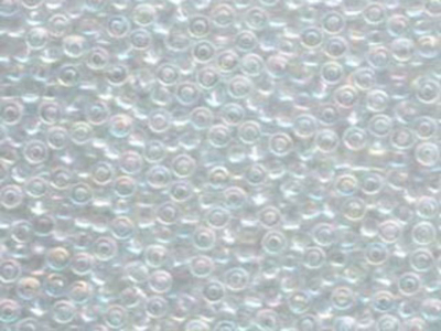Japanese Miyuki Glass Seed Bead Size 8 - Crystal AB - Transparent Iridescent Finish