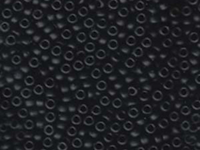 Japanese Miyuki Glass Seed Bead Size 8 - Black - Opaque Matte Finish