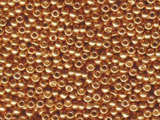 Japanese Miyuki Glass Seed Bead Size 8 - Galvanized Yellow Gold - Metallic Finish