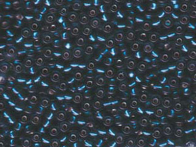 Japanese Miyuki Glass Seed Bead Size 8 - Dyed Blue Zircon - Silver Lined