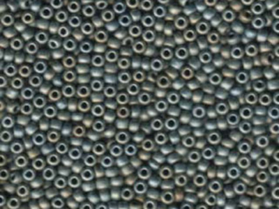 Japanese Miyuki Glass Seed Bead Size 8 - Grey - Metallic Matte Finish