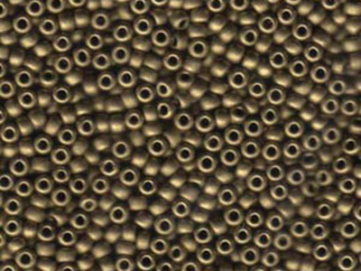 Japanese Miyuki Glass Seed Bead Size 8 - Gold - Metallic Matte Finish