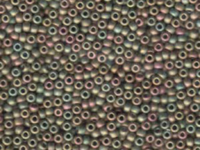 Japanese Miyuki Glass Seed Bead Size 8 - Khaki AB - Opaque Iridescent Finish