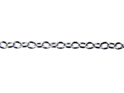 1.8mm Sterling Silver Round Link Cable Chain | Sterling Silver Chains for Making Jewelry