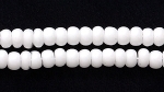 Czech Glass Seed Bead Size 8 - White - Opaque Finish