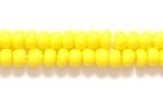 Czech Glass Seed Bead Size 8 - Light Yellow - Opaque Finish