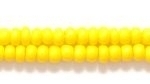 Czech Glass Seed Bead Size 8 - Dark Yellow - Opaque Finish