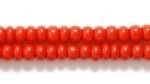 Czech Glass Seed Bead Size 8 - Red - Opaque Finish