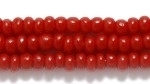 Czech Glass Seed Bead Size 8 - Burgundy Red - Opaque Finish