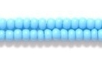 Czech Glass Seed Bead Size 8 - Light Turquoise Blue - Opaque Finish