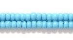 Czech Glass Seed Bead Size 8 - Turquoise Blue - Opaque Finish