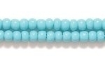 Czech Glass Seed Bead Size 8 - Turquoise Green - Opaque Finish