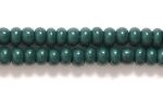 Czech Glass Seed Bead Size 8 - Forest Green - Opaque Finish