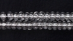 Czech Glass Seed Bead Size 8 - Crystal - Transparent Finish