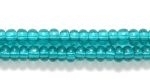 Czech Glass Seed Bead Size 8 - Emerald Green - Transparent Finish