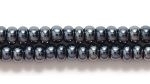 Czech Glass Seed Bead Size 8 - Gunmetal - Opaque Iridescent Finish