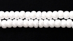 Czech Glass Seed Bead Size 8 - White - Opaque Luster Finish