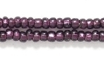 Czech Glass Seed Bead Size 8 - Deep Amethyst - Silver Lined