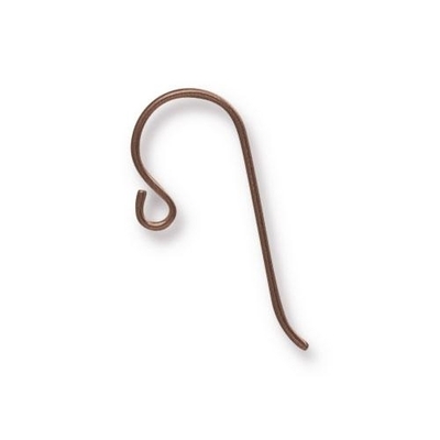 niobium shepherd hook earwire antique copper | Findings
