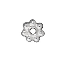 5mm Daisy Spacer Metal Beads - Silver Finish