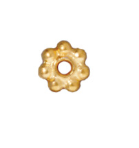 5mm Daisy Spacer Metal Beads - Gold Finish